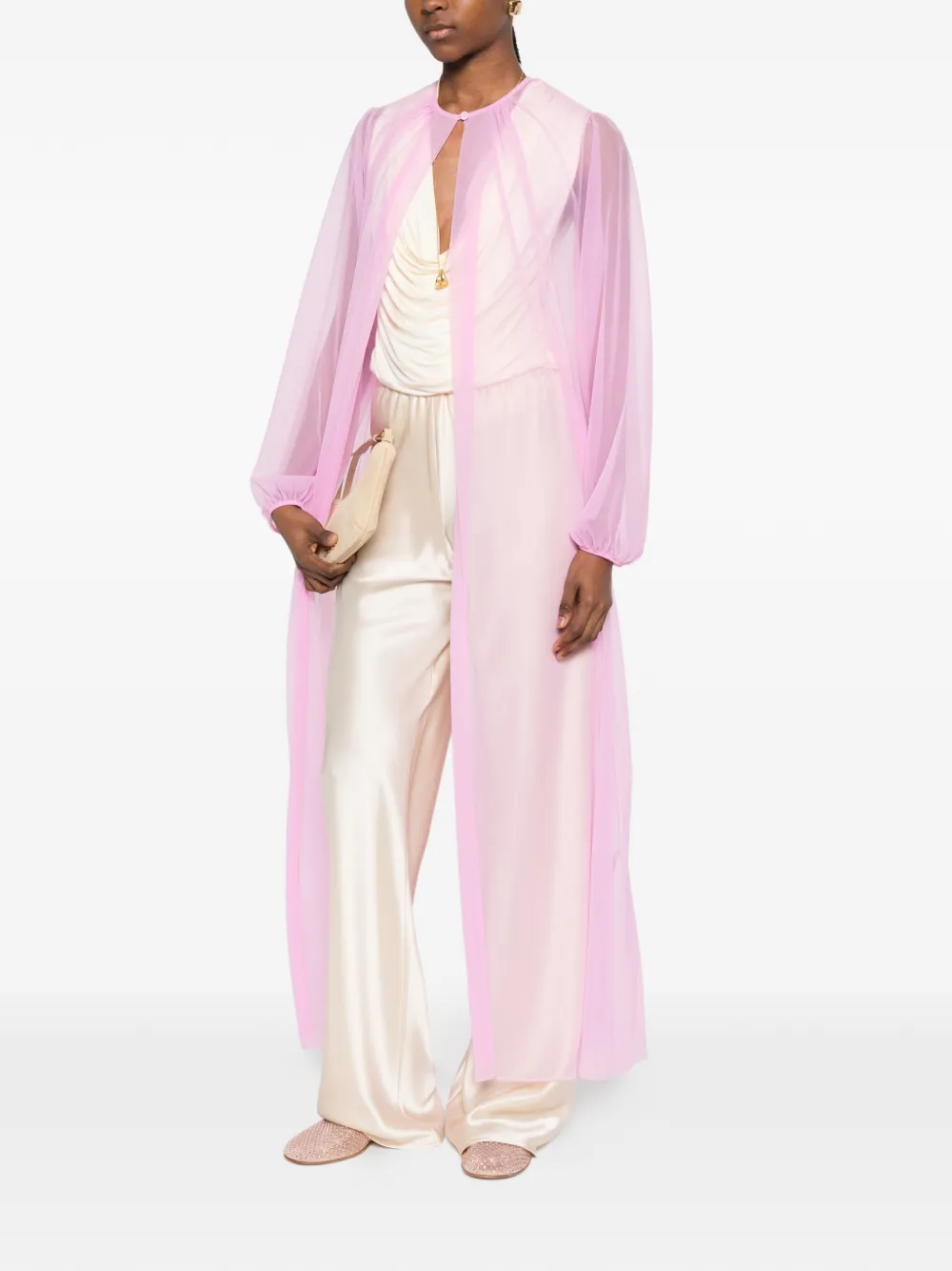  Forte Forte Semi-sheer Coat - Pink 