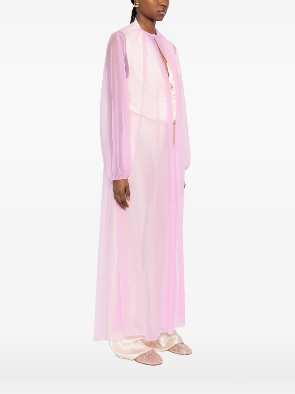  Forte Forte Semi-sheer Coat - Pink 