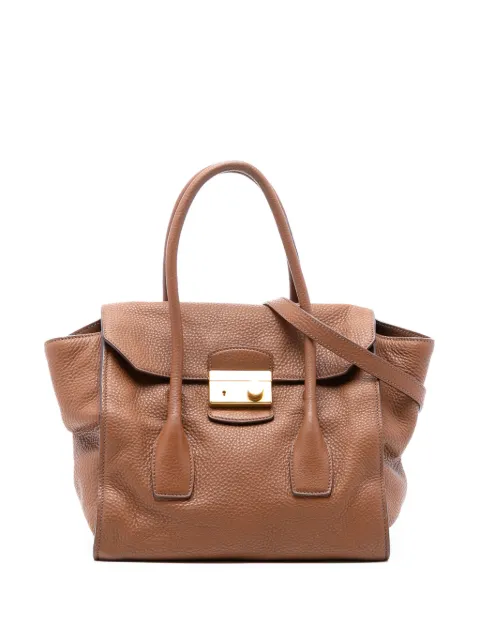 Prada Pre-Owned 2010-2025 Vitello Daino Sound Lock satchel