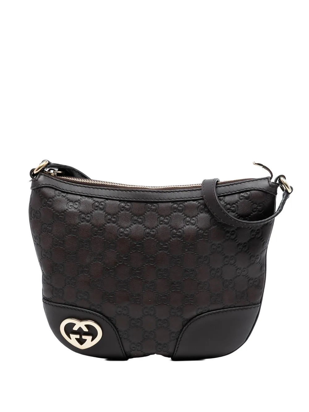 Gucci Pre-Owned Borsa a tracolla Guccissima Lovely 2016-2025 - Marrone