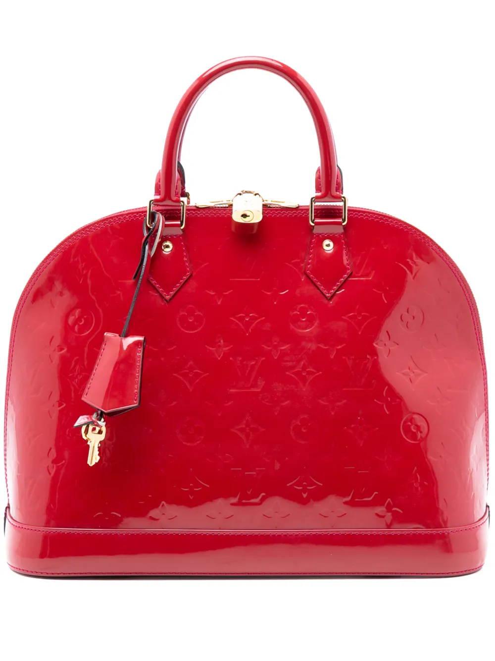 Louis Vuitton Pre-Owned 2014 Monogram Vernis Alma PM handbag - Rosso