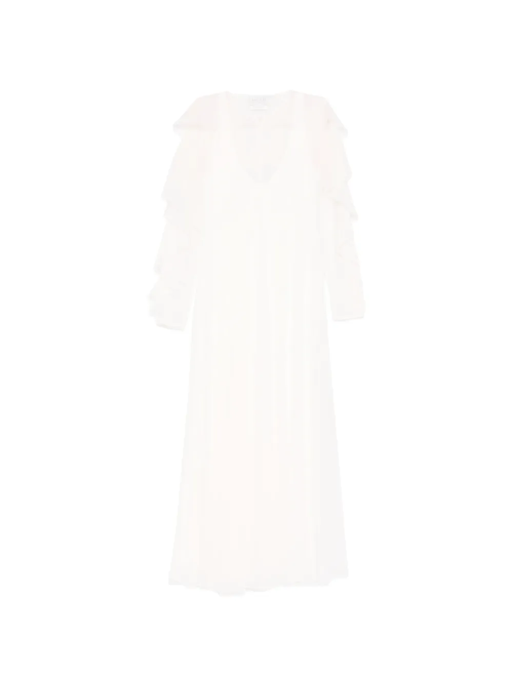 Forte Forte ruffled maxi dress - Bianco