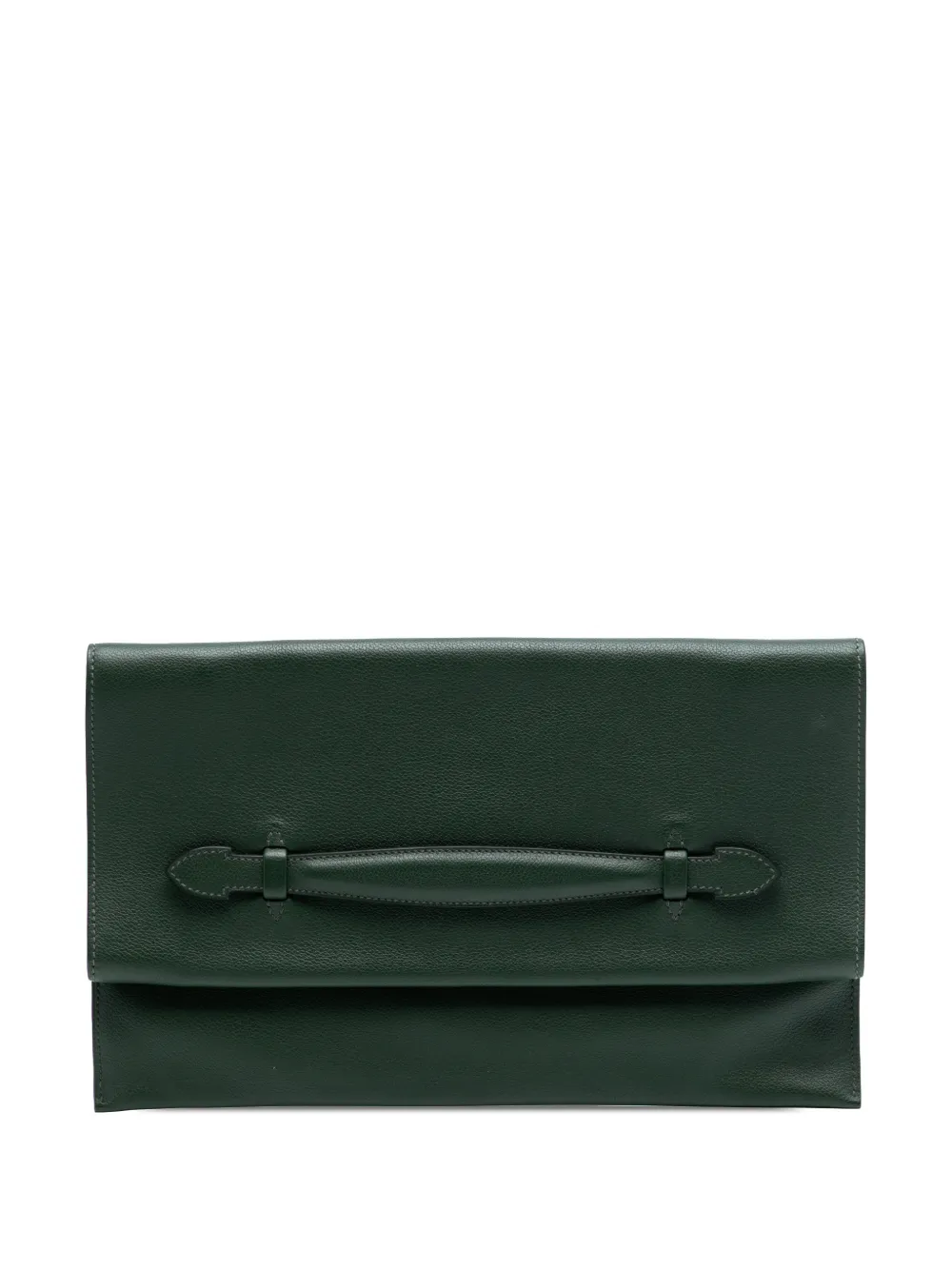 Hermès Pre-Owned 2016 Evercolor Pliplat clutch bag - Verde