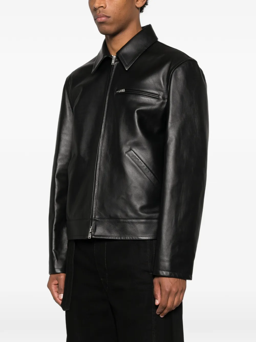  Jil Sander Zip-up Jacket - Black 
