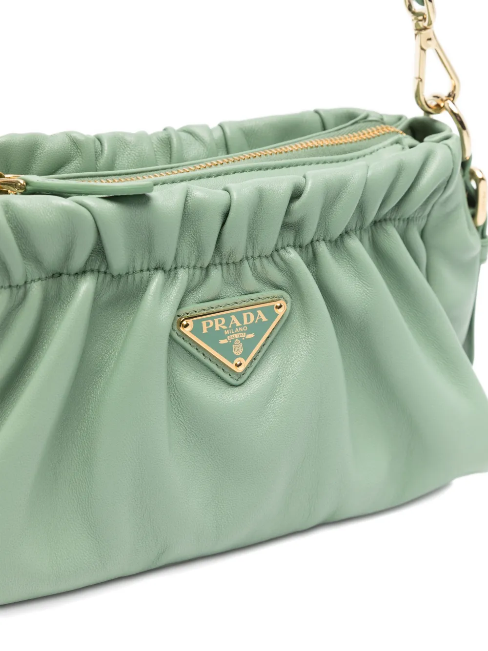 Prada Shopper met logo Groen