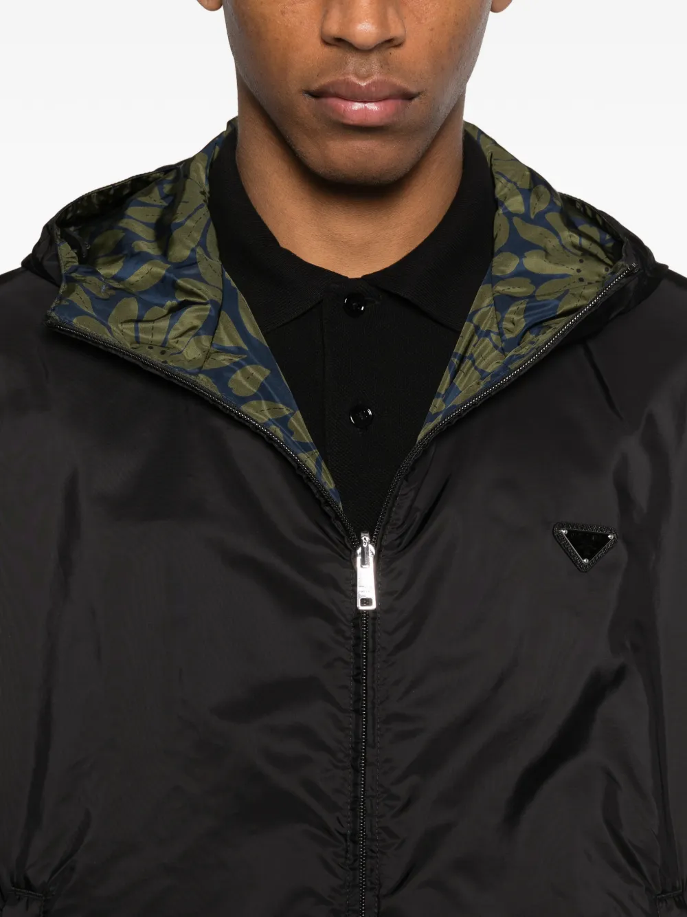 Prada Jack met logoplakkaat Zwart