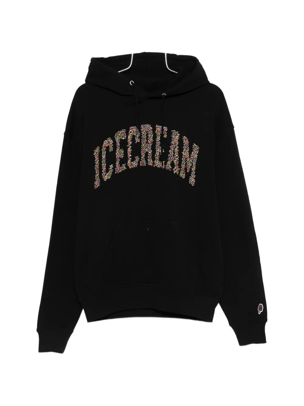 ICECREAM Sprinkles Popover hoodie - Nero