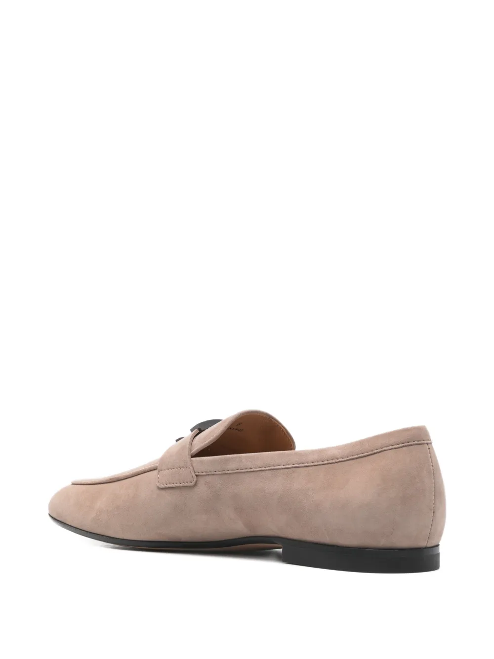 Tod's Loafers met logoplakkaat Beige