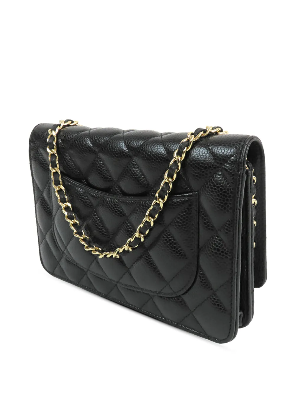 2021 Cc Quilted Caviar Wallet On Chain Crossbody Bag