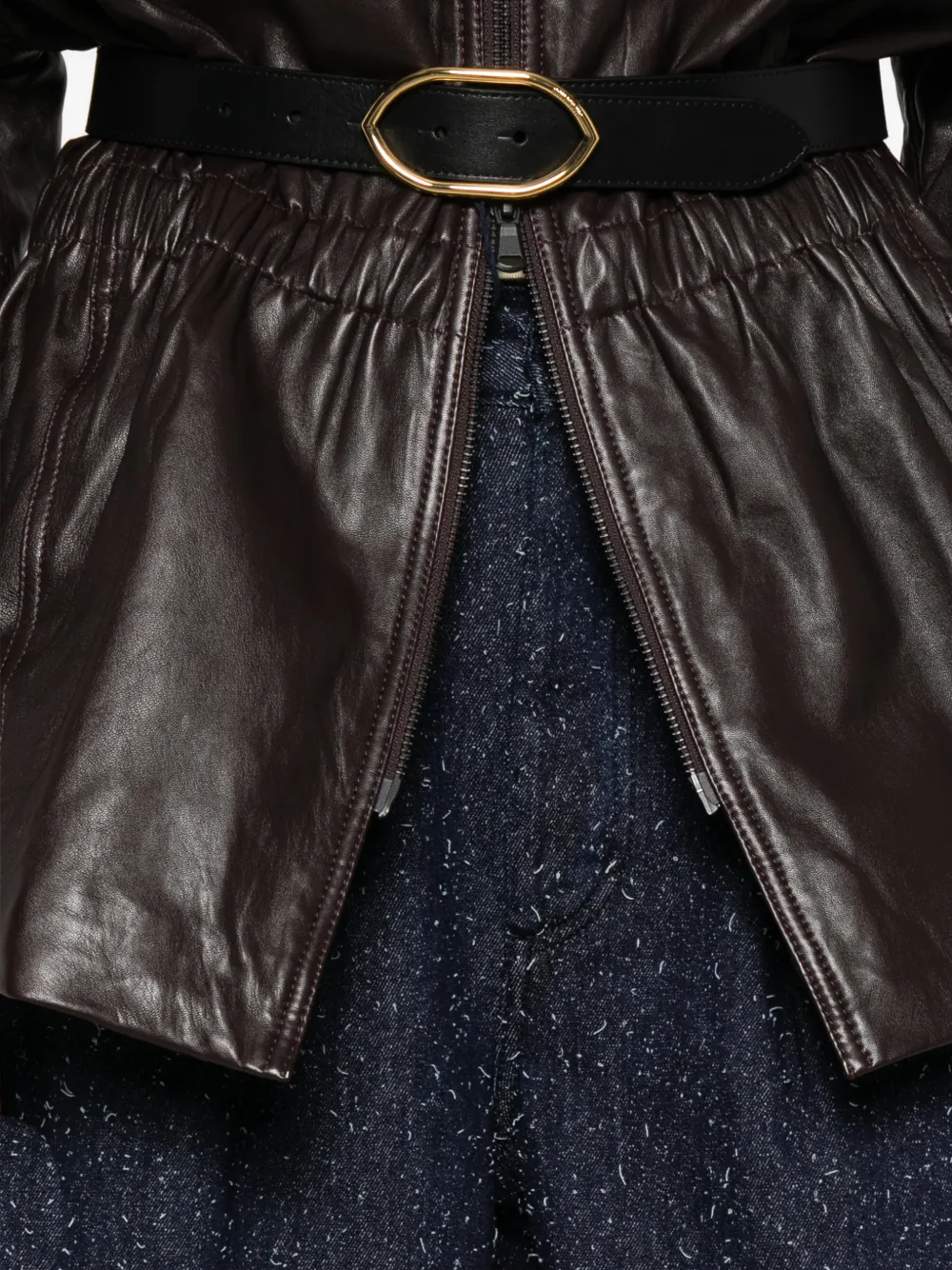 Jacquemus The Ovalo de-Nîmes denim jeans Blauw
