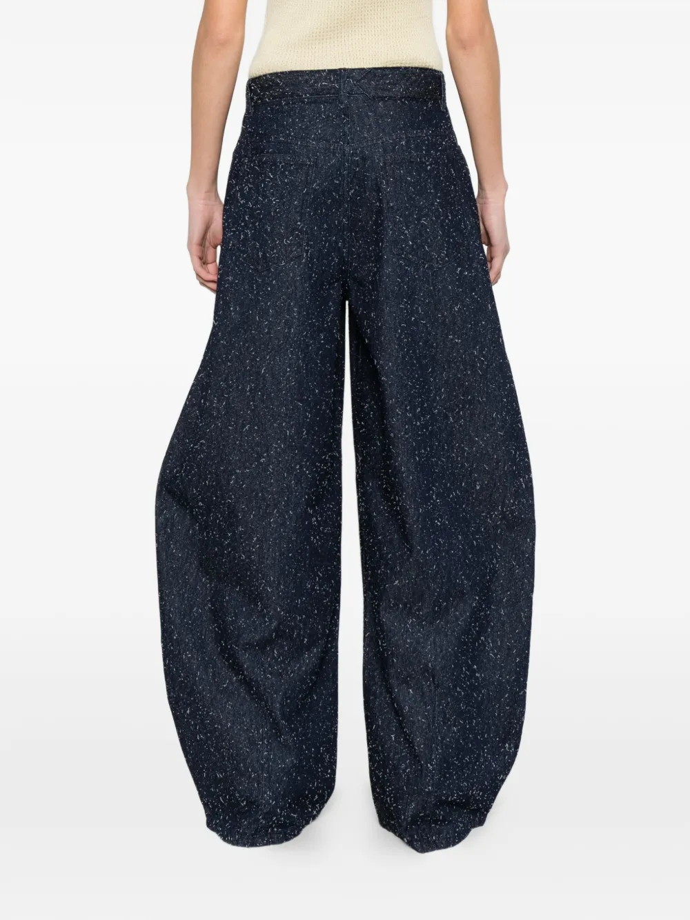 Jacquemus The Ovalo de-Nîmes denim jeans Blauw