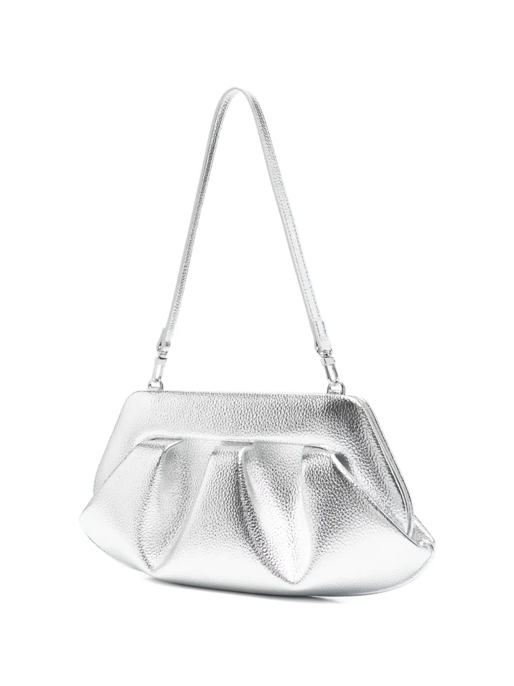  Themoirè Bios Clutch Bag - Silver 