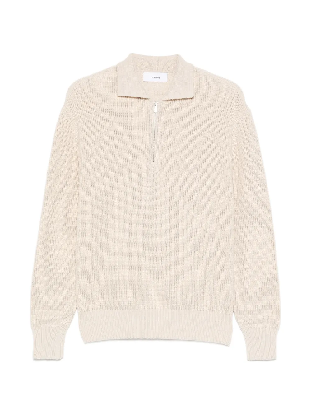 Lardini half-zip polo sweater - Toni neutri
