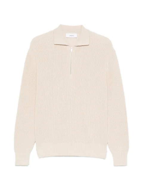 Lardini half-zip polo sweater
