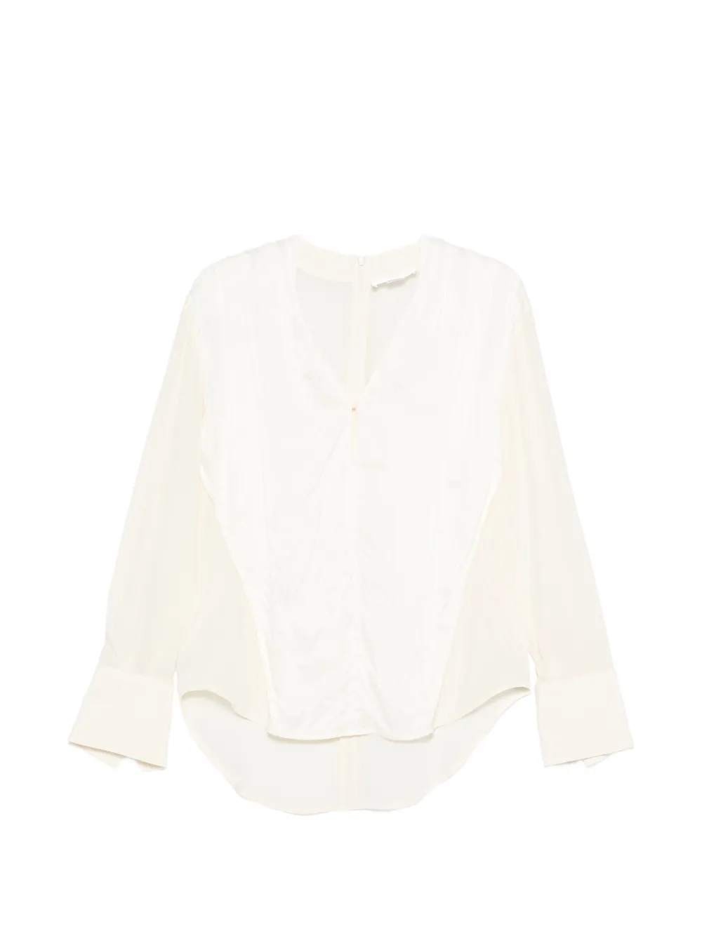 Victoria Beckham cuff detail blouse - Toni neutri