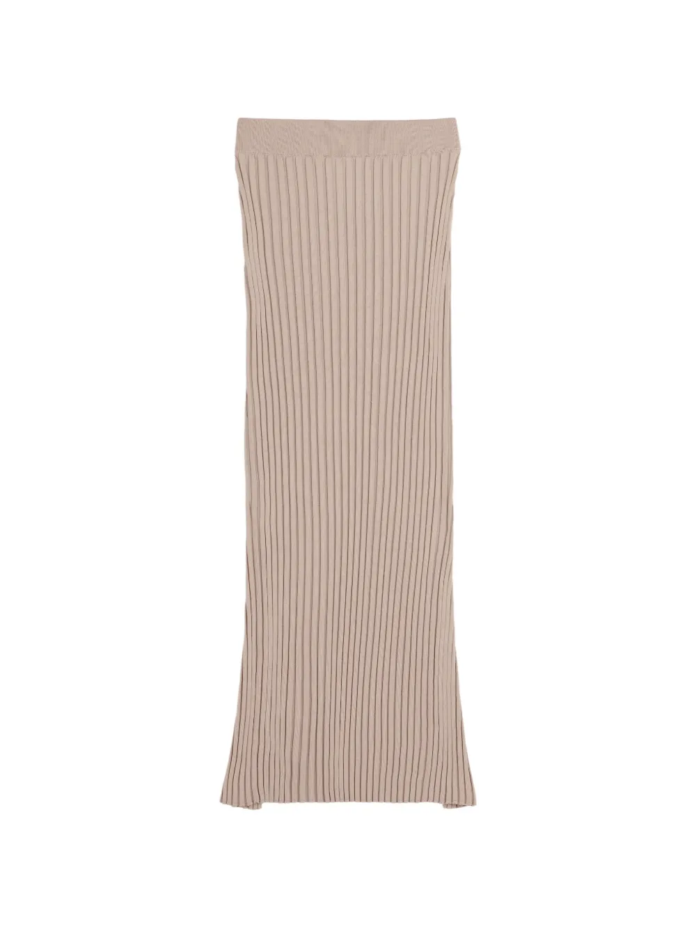 Tod's Gonna midi in maglia a coste - Toni neutri