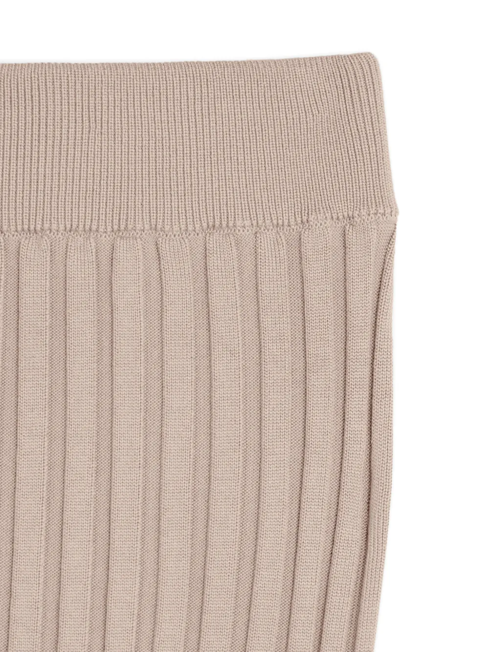 Tod's Ribbed-knit Midi Skirt in Neutrals, view 3