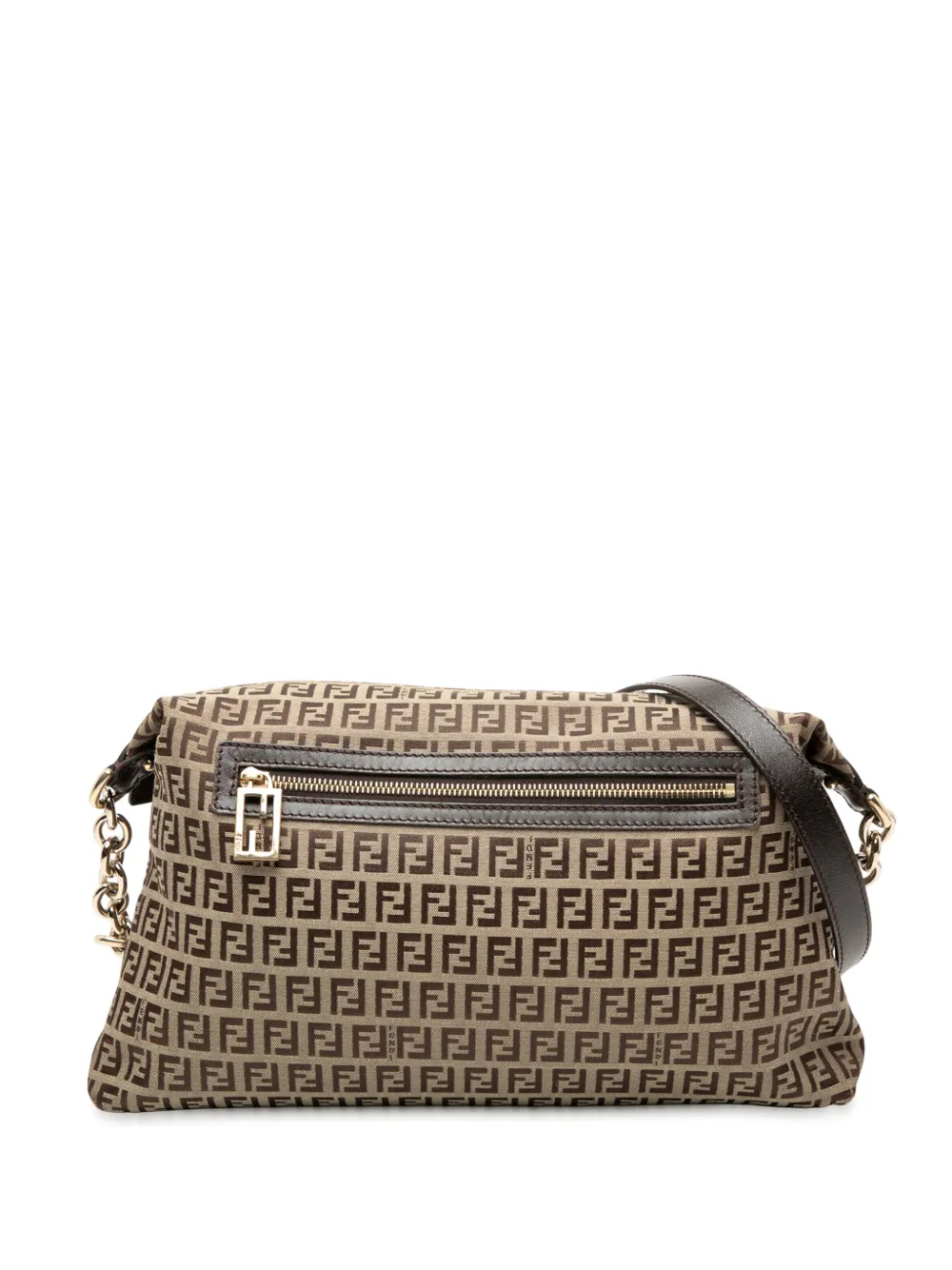 Fendi Pre-Owned Borsa a tracolla in tela con motivo Zucchino 2010-2025 - Marrone