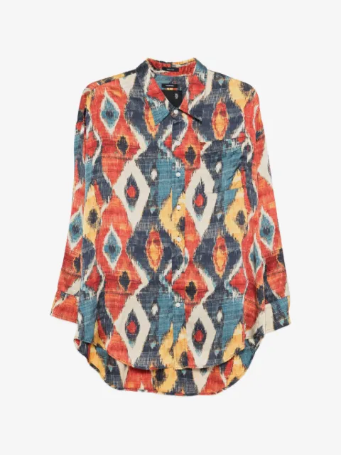 R13 chemise à motif losanges