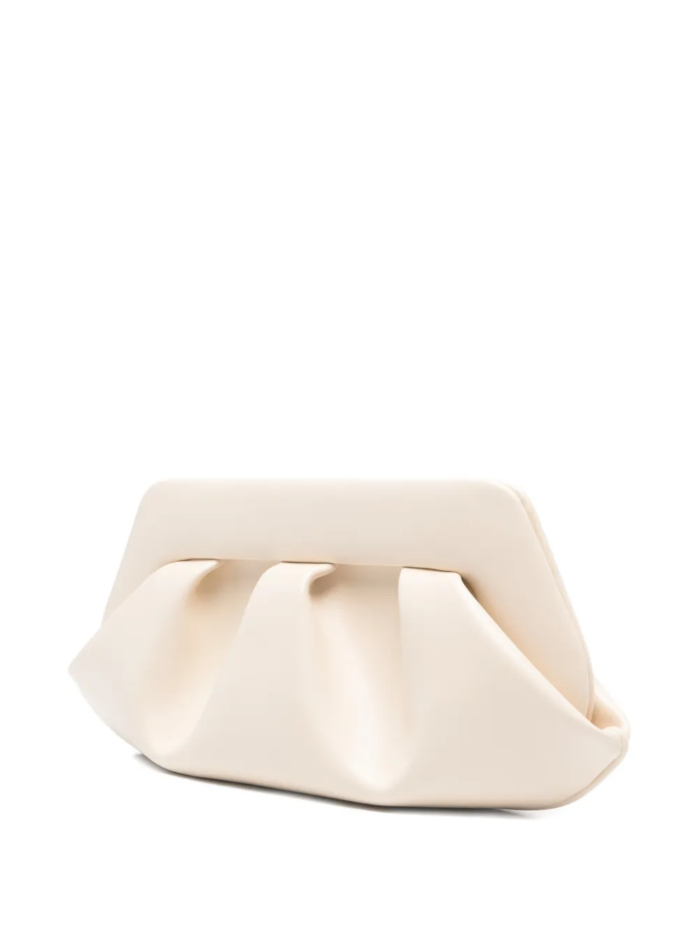 Themoirè Bios clutch met ruches Beige