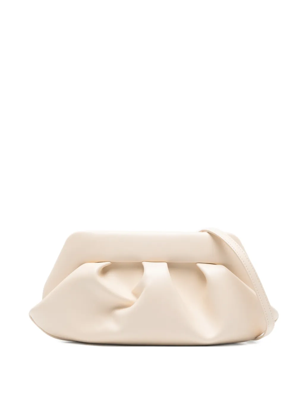Themoirè Bios ruched-effect clutch bag - Toni neutri
