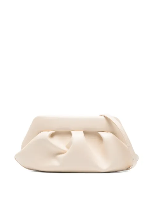 Themoirè Bios ruched-effect clutch bag