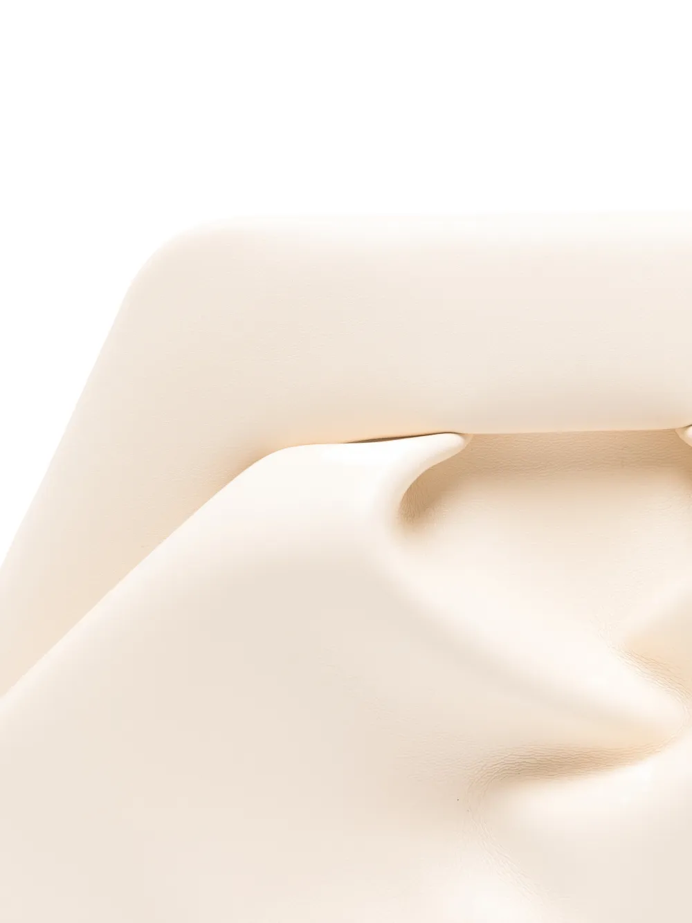 Themoirè Bios clutch met ruches Beige