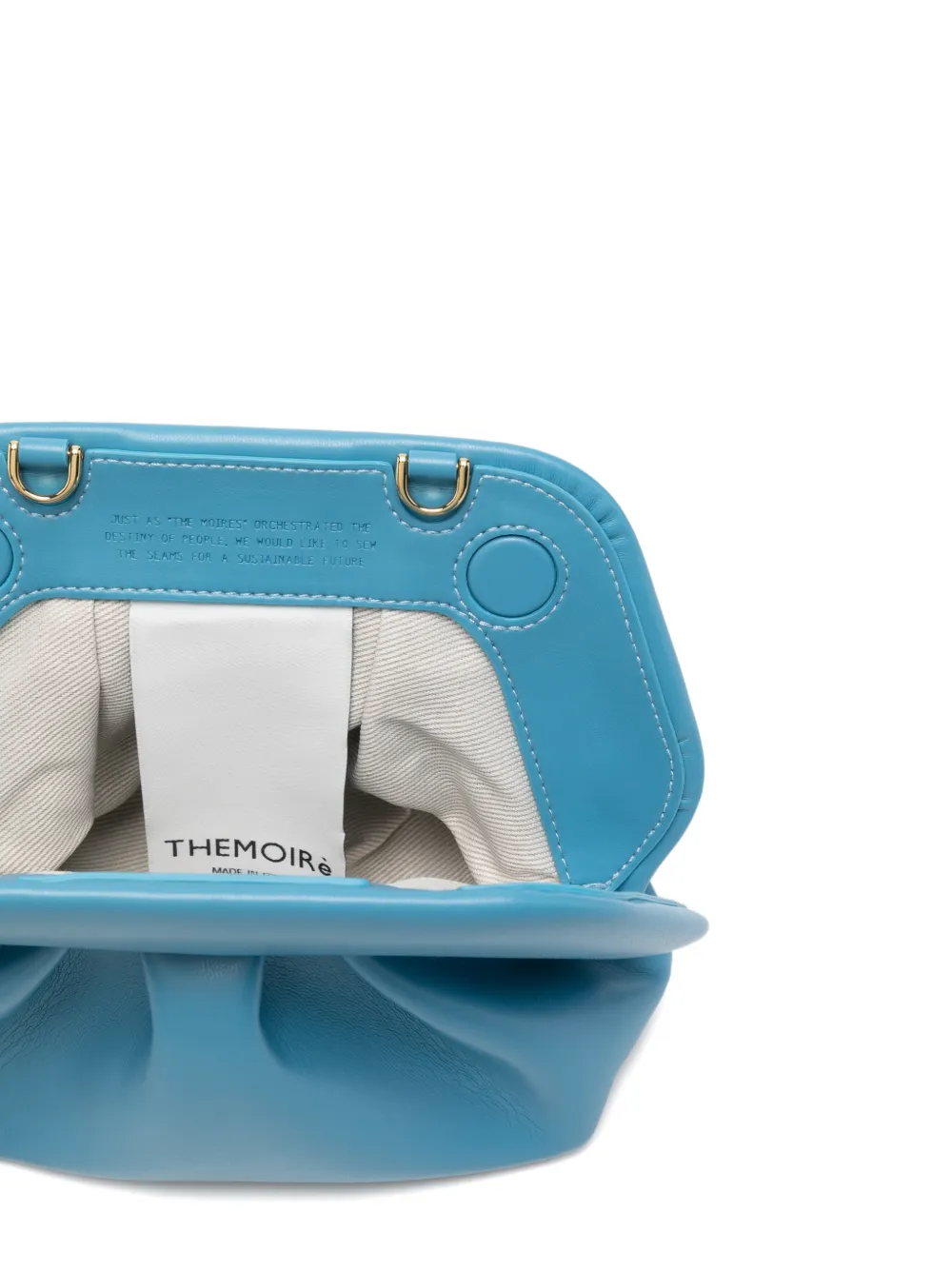 Themoirè Kleine Bios clutch Blauw