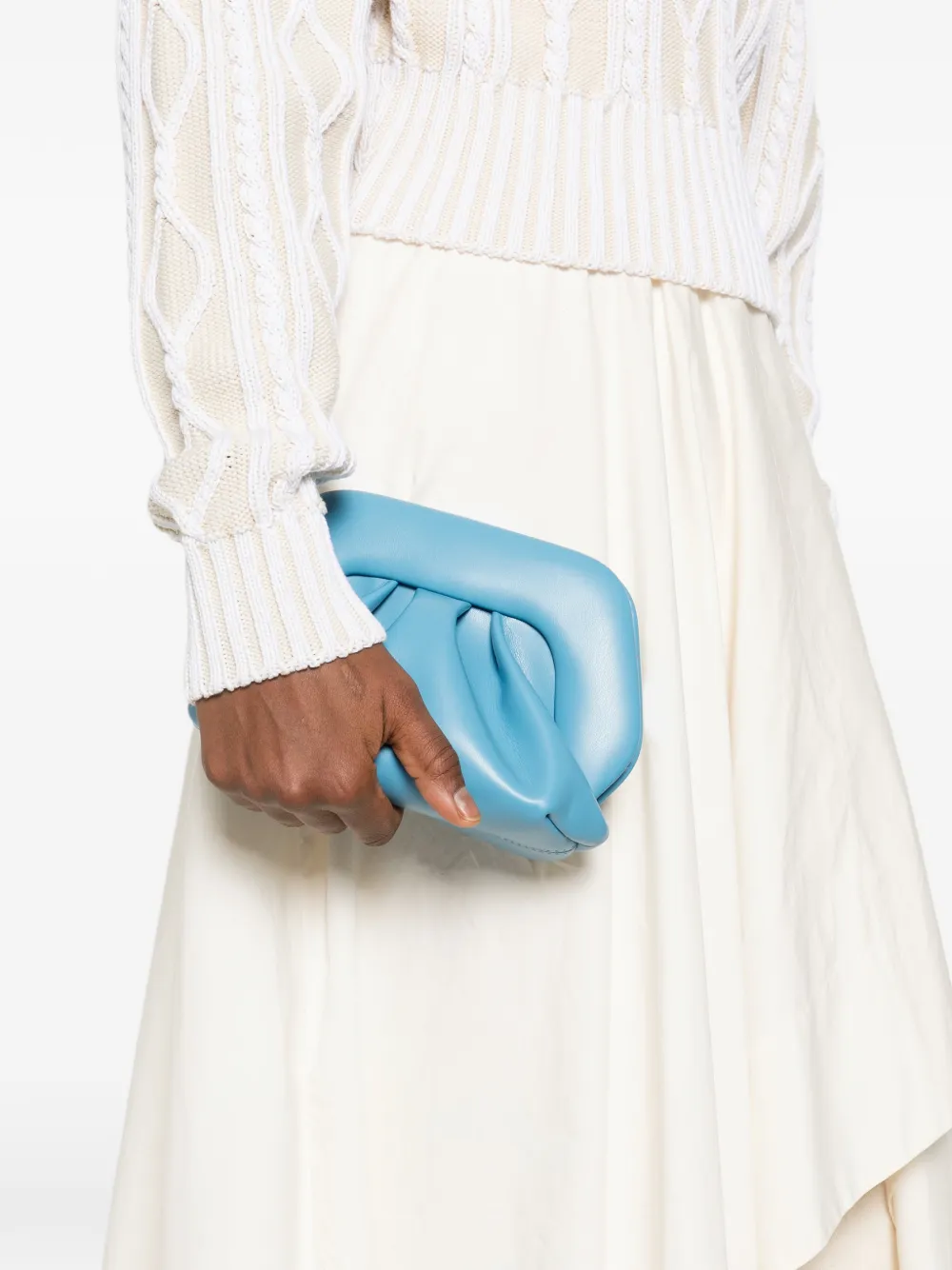 Themoirè Kleine Bios clutch Blauw