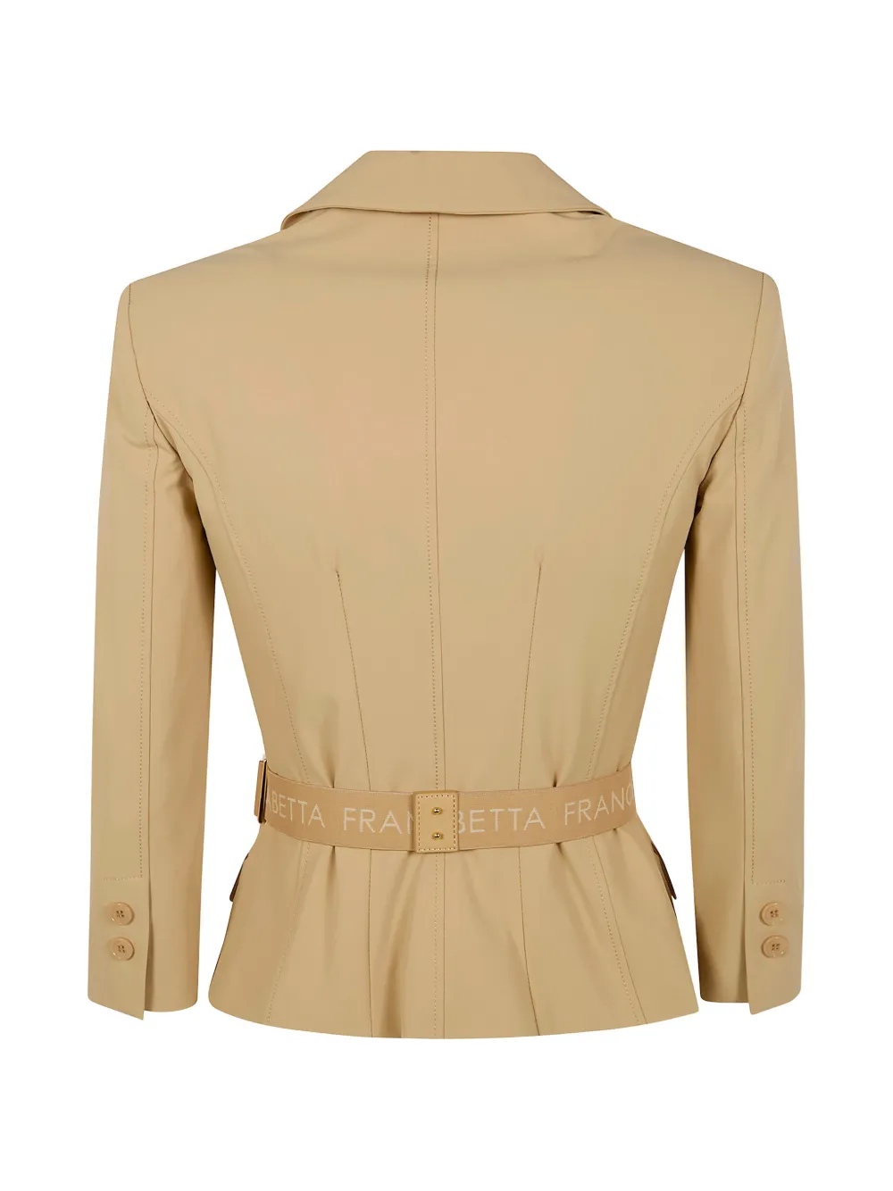  Elisabetta Franchi Belted Double-breasted Jacket - Neutrals 