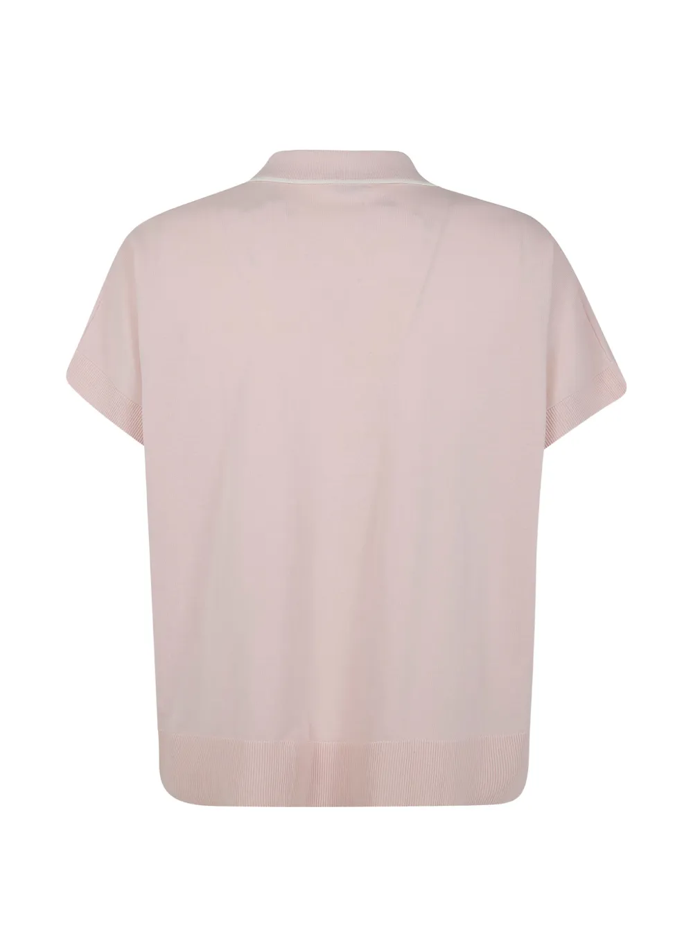 Aspesi Contrast-trim V-neck Top - Pink 