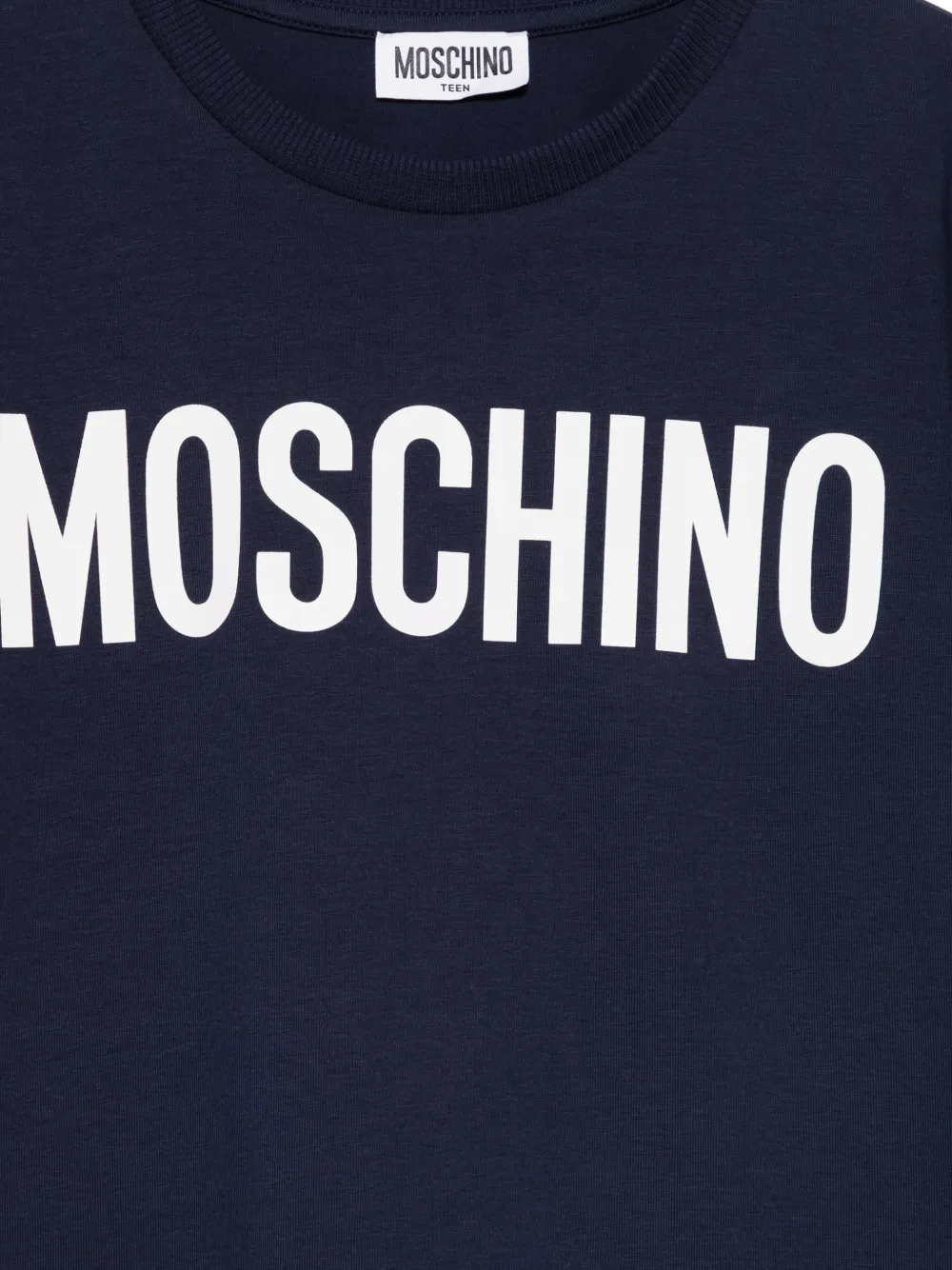  Moschino Kids Logo-print T-shirt - Blue 