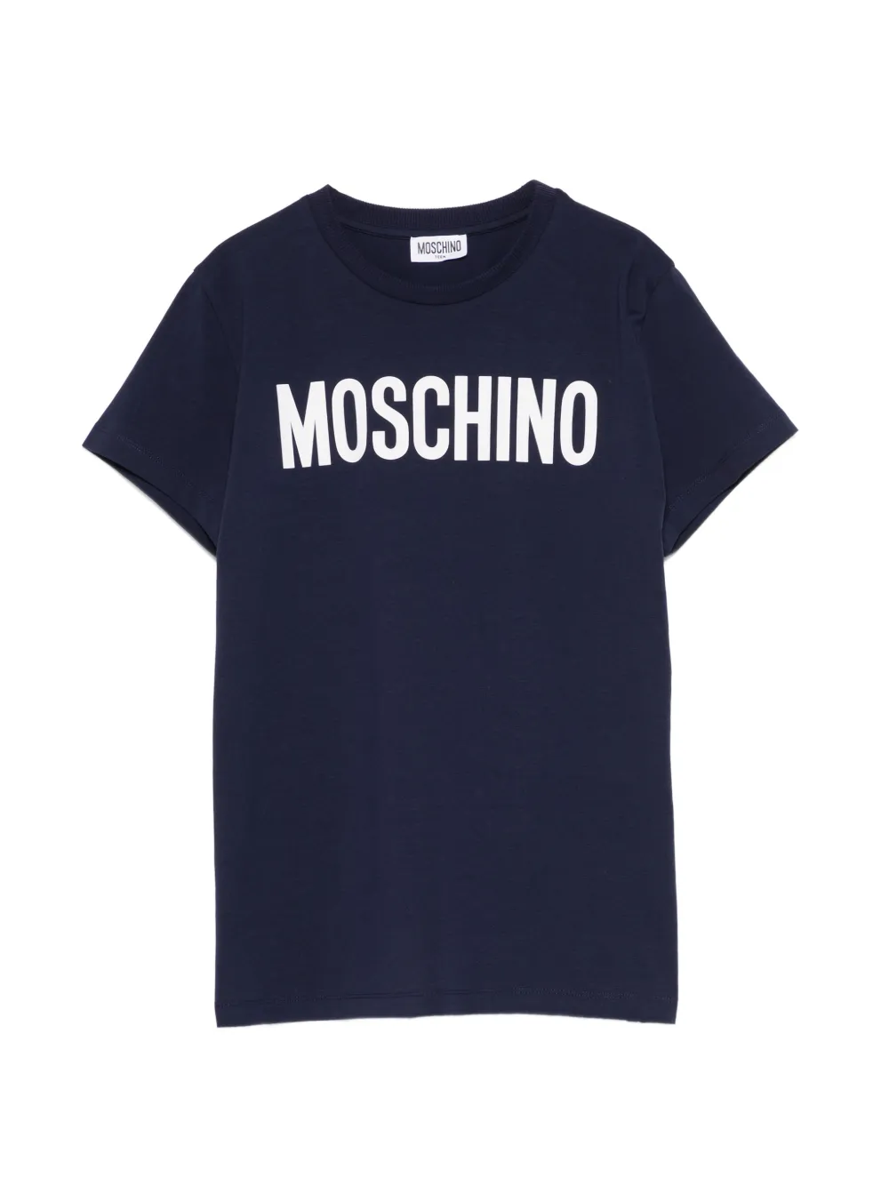 Moschino Kids logo-print T-shirt - Blu