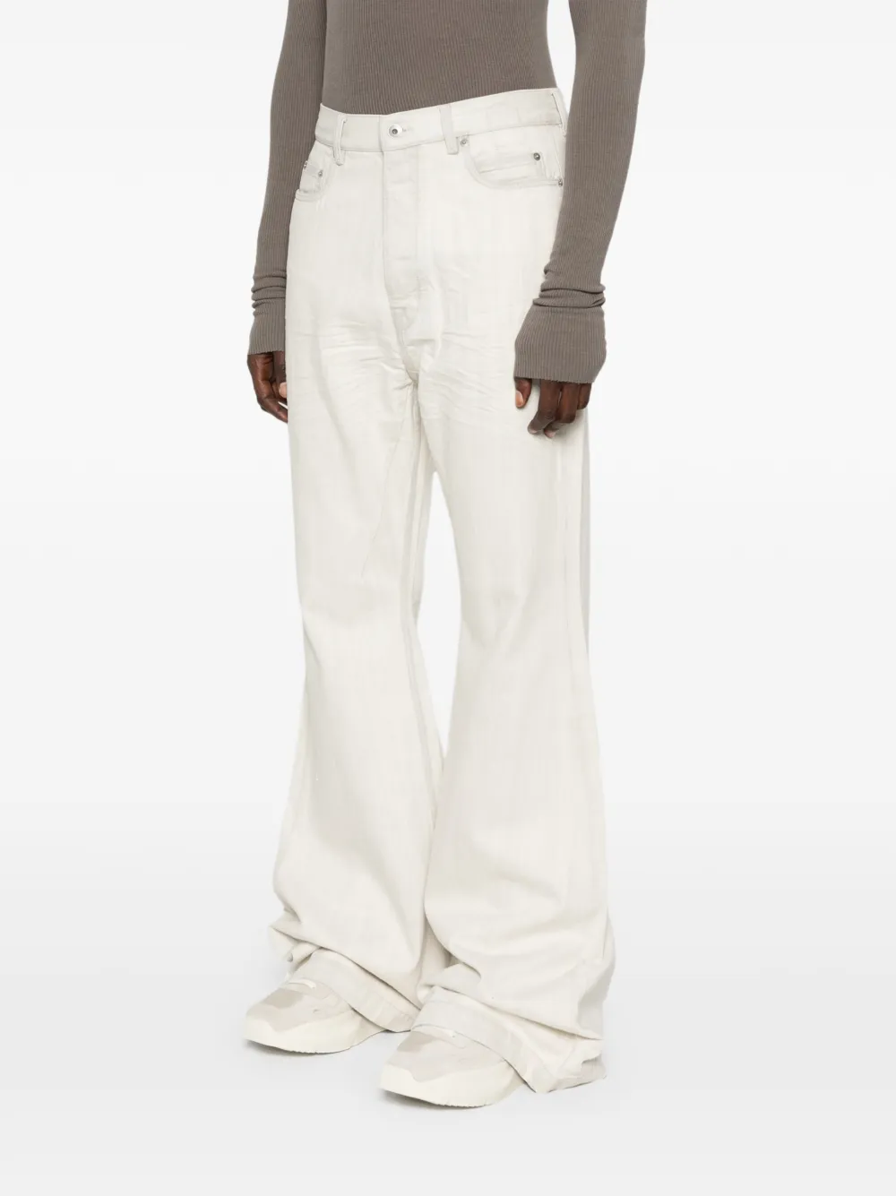  Rick Owens Drkshdw Bolan Bootcut Denim Jeans - Neutrals 