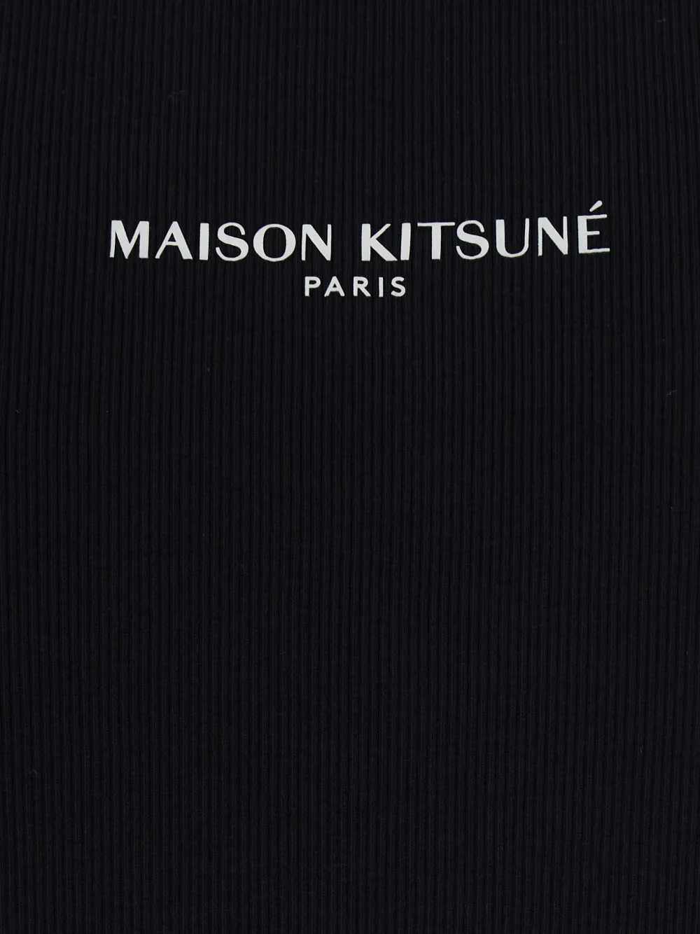 Maison Kitsuné Mouwloze top Zwart