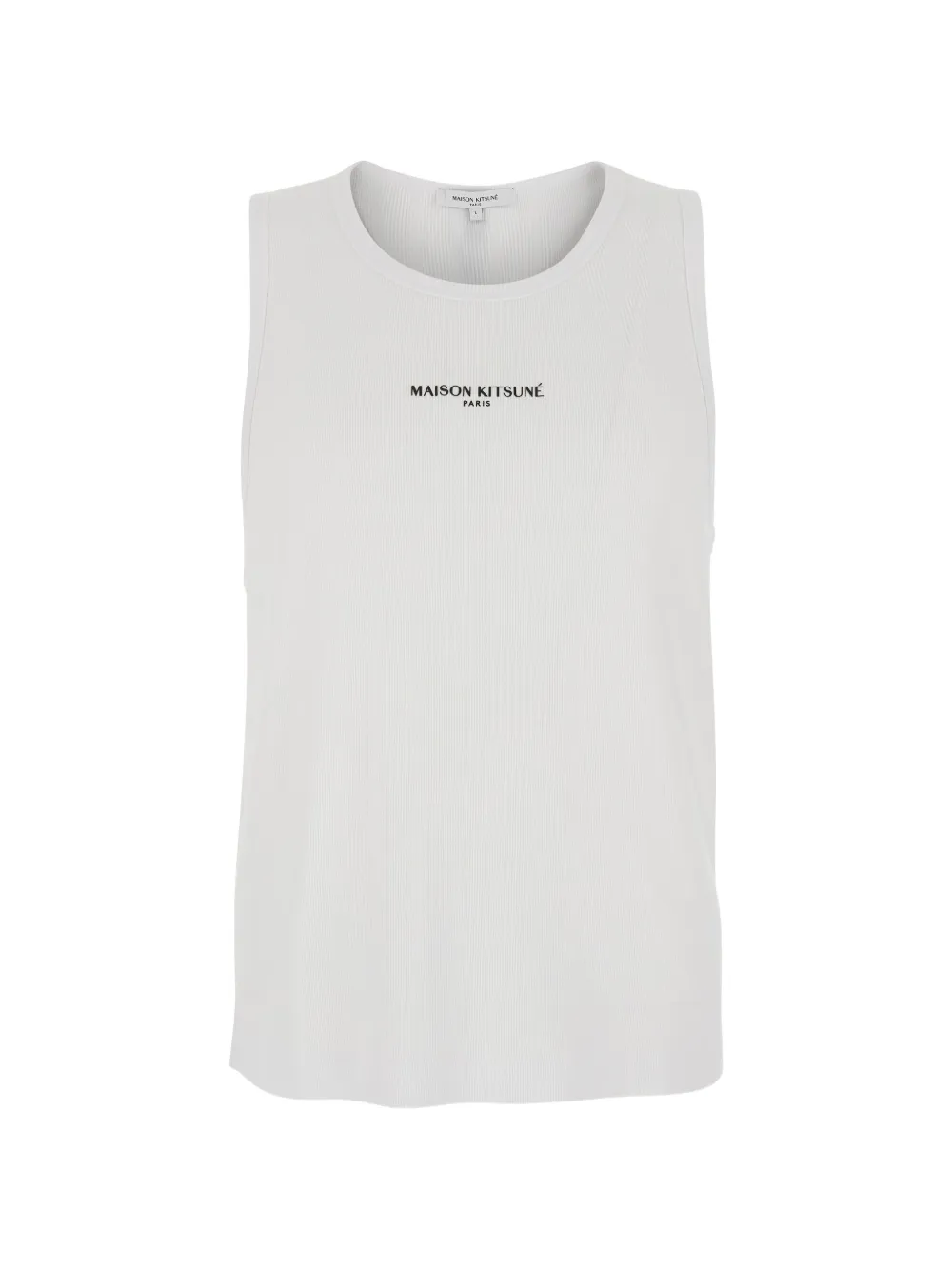 Maison Kitsuné logo print vest - Weiß