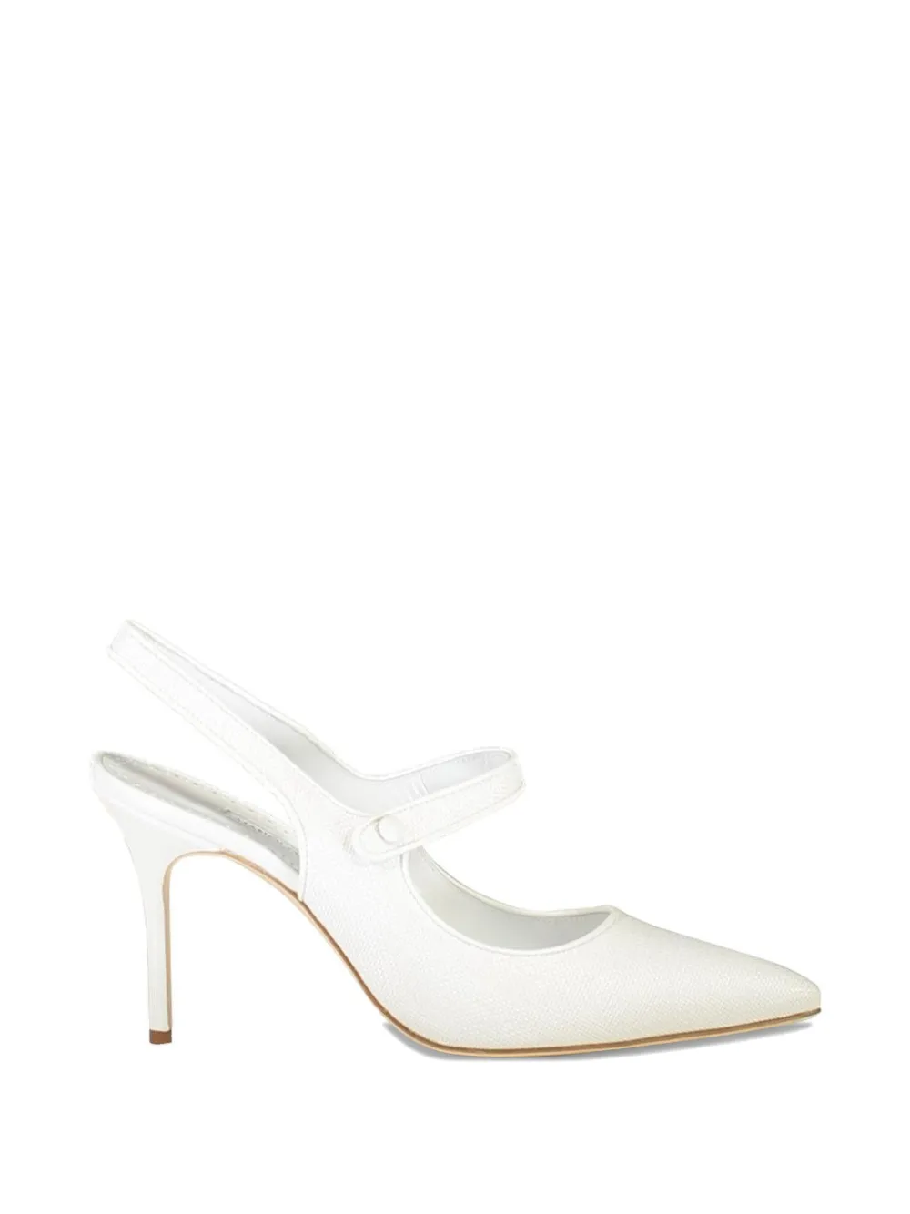 Manolo Blahnik Campari slingback strap pumps - Bianco