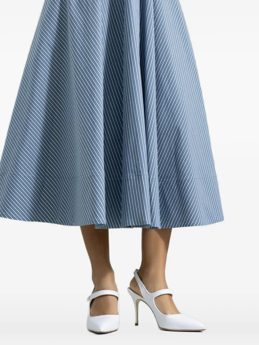 Manolo Blahnik Campari slingback pumps met bandje Wit