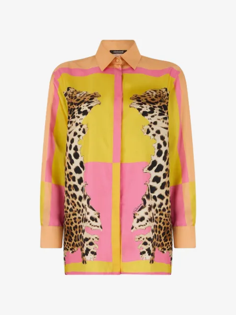 Roberto Cavalli pop print blouse