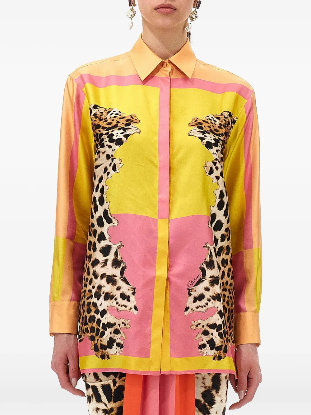pop print blouse