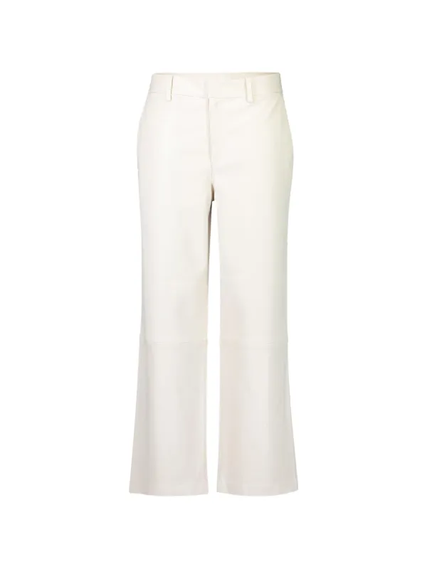 Sprwmn Baggy Cropped Trousers in Neutrals