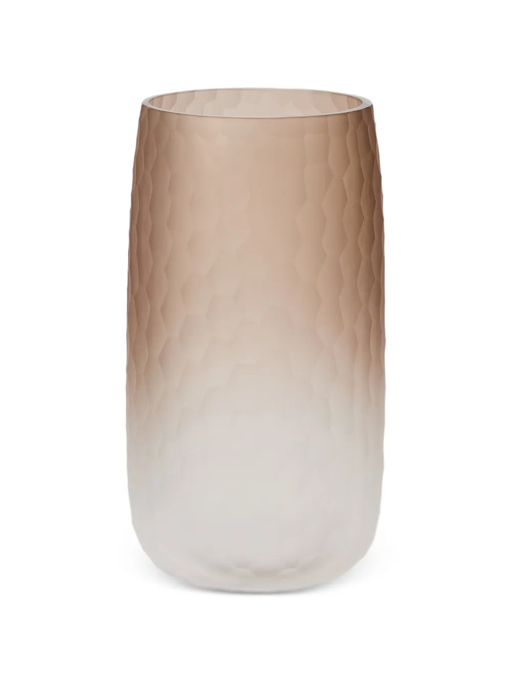 Brunello Cucinelli - hammered Murano glass vase - unisex - Murano glas - Eén maat - Beige