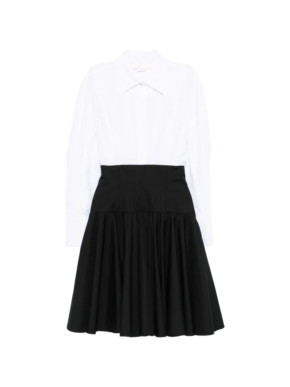 Genny long-sleeve dress - Bianco