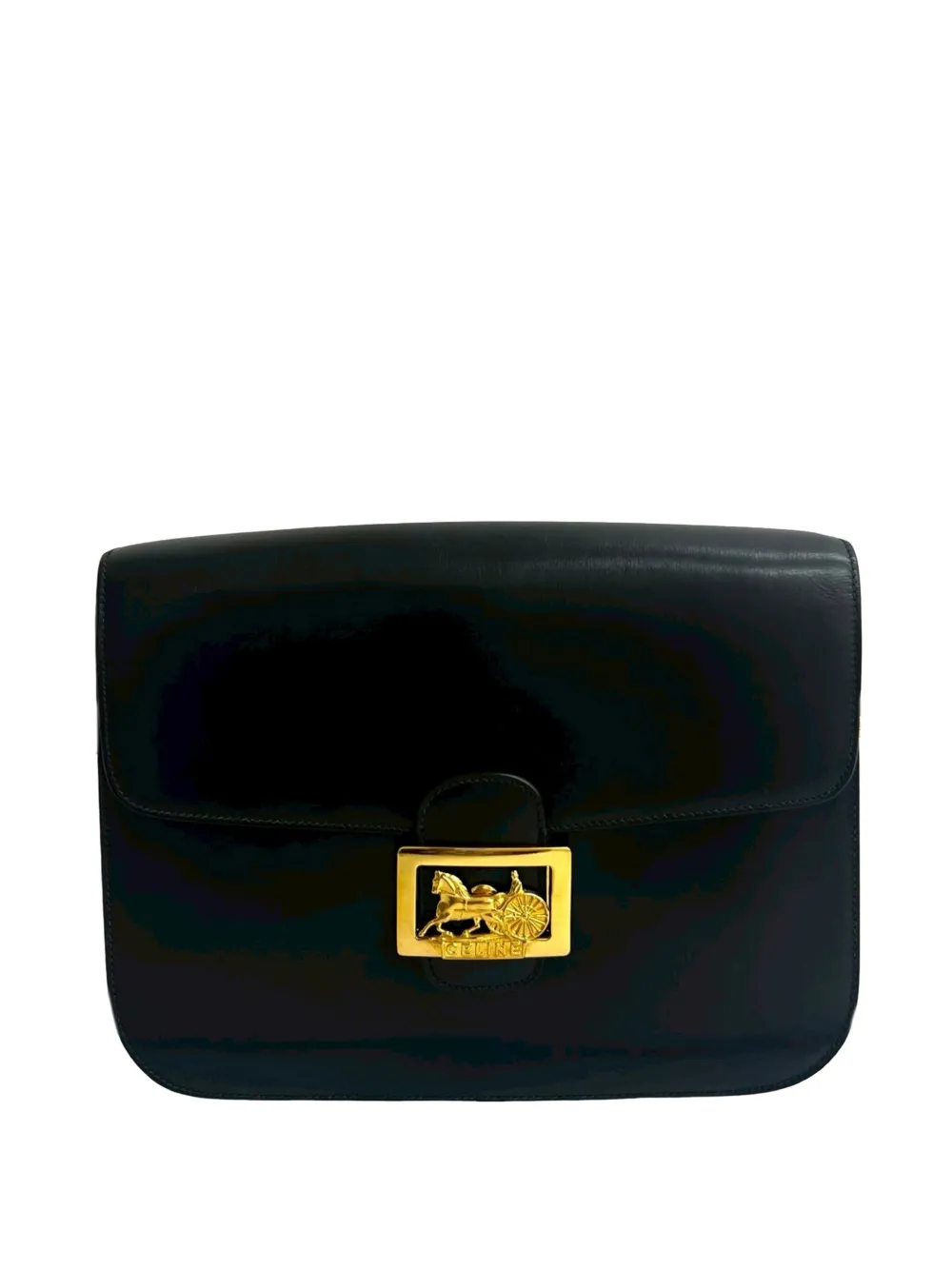 Celine Pre-Owned Borsa a tracolla Horse Carriage in pelle di vitello 2001 - Nero