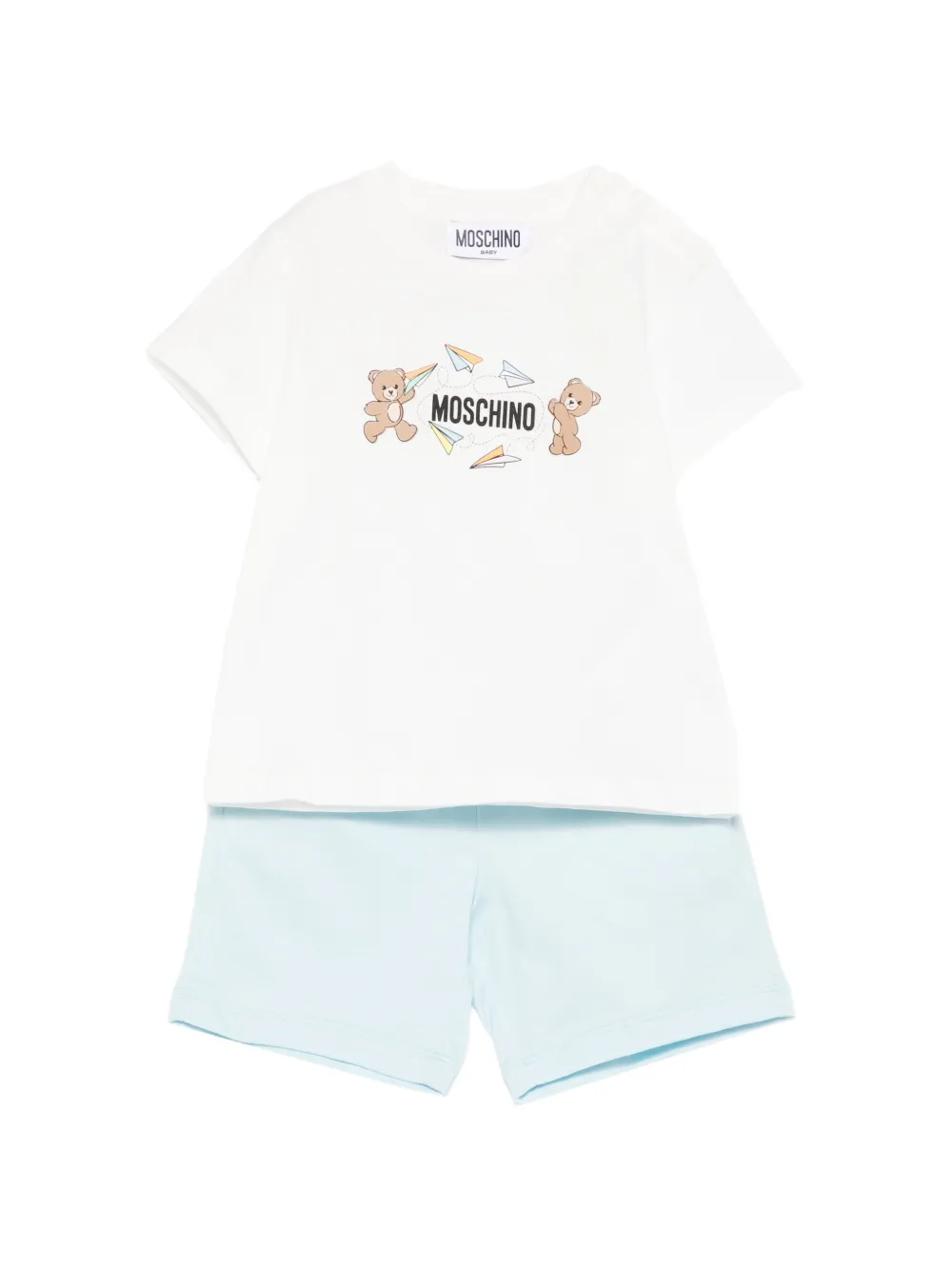 Moschino Kids teddy-bear graphic tracksuit - Blu