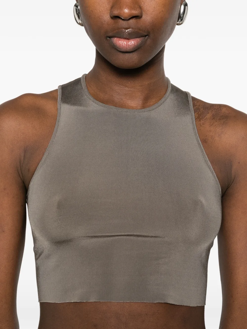 Rick Owens Cropped tanktop Grijs