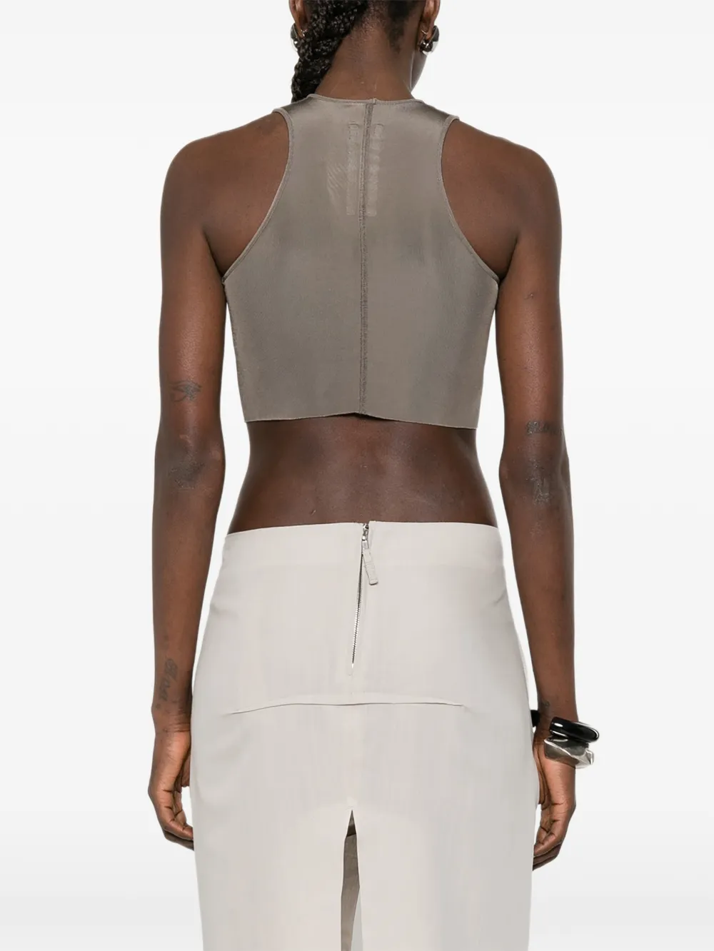 Rick Owens Cropped tanktop Grijs