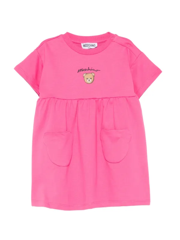 Moschino Kids テディベア ワンピース | ピンク | FARFETCH JP