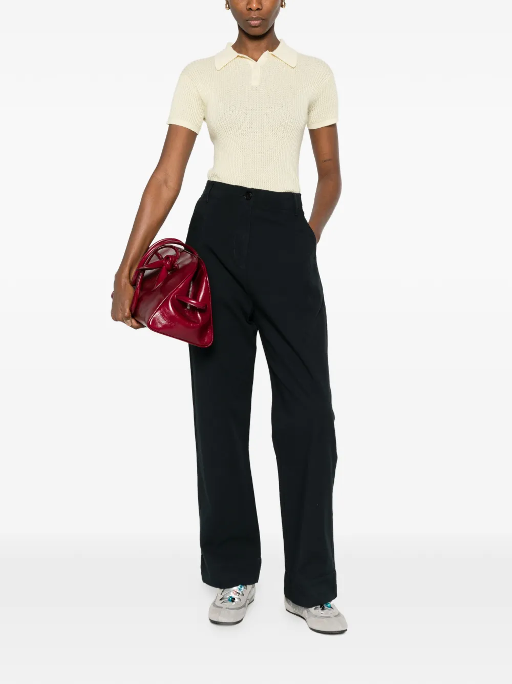  Aiayu Pleated Tailored Trousers - Black 
