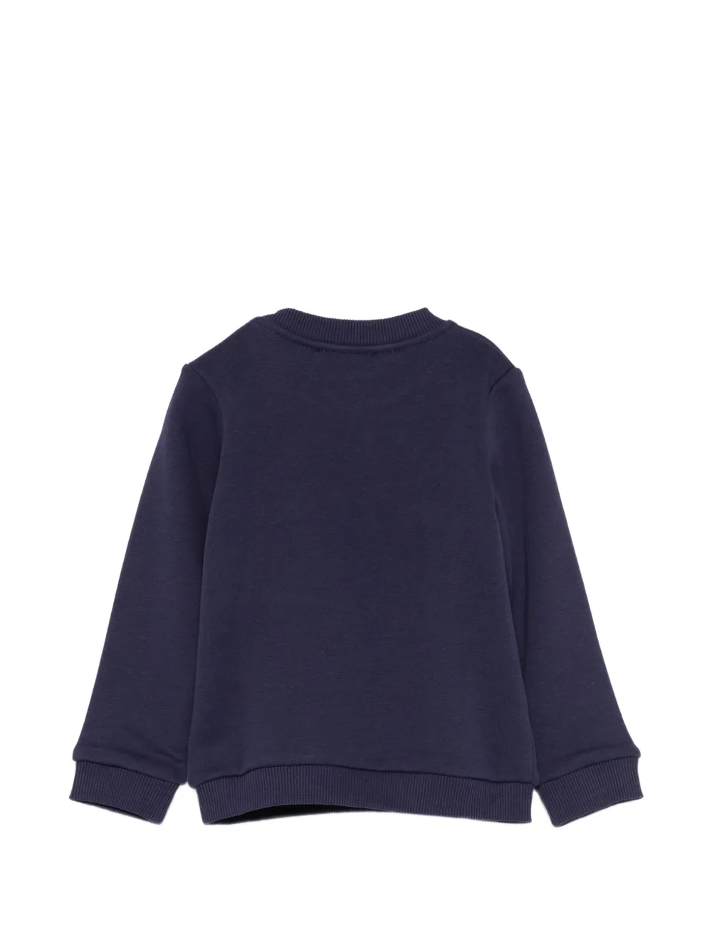 Moschino Kids Sweater met ronde hals met teddyprint Blauw